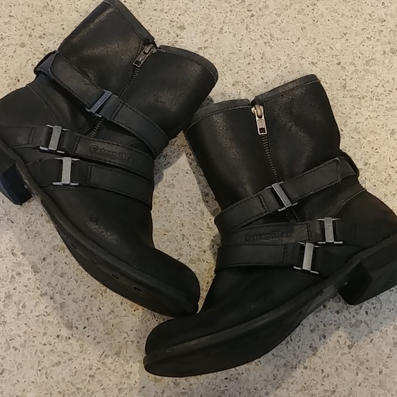 caterpillar biker boots